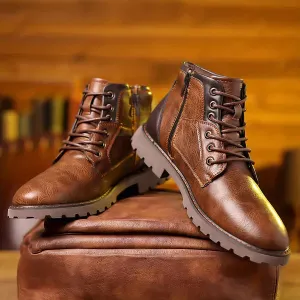 Jethro | Lace-up boots made of premium leather