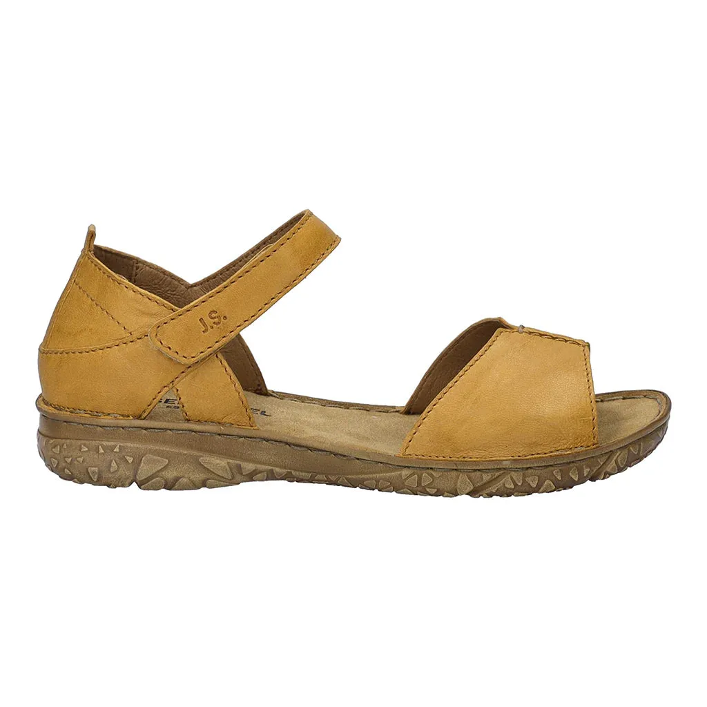 Josef Seibel Women's Ivy 05 Leather Sandals Amber Yellow