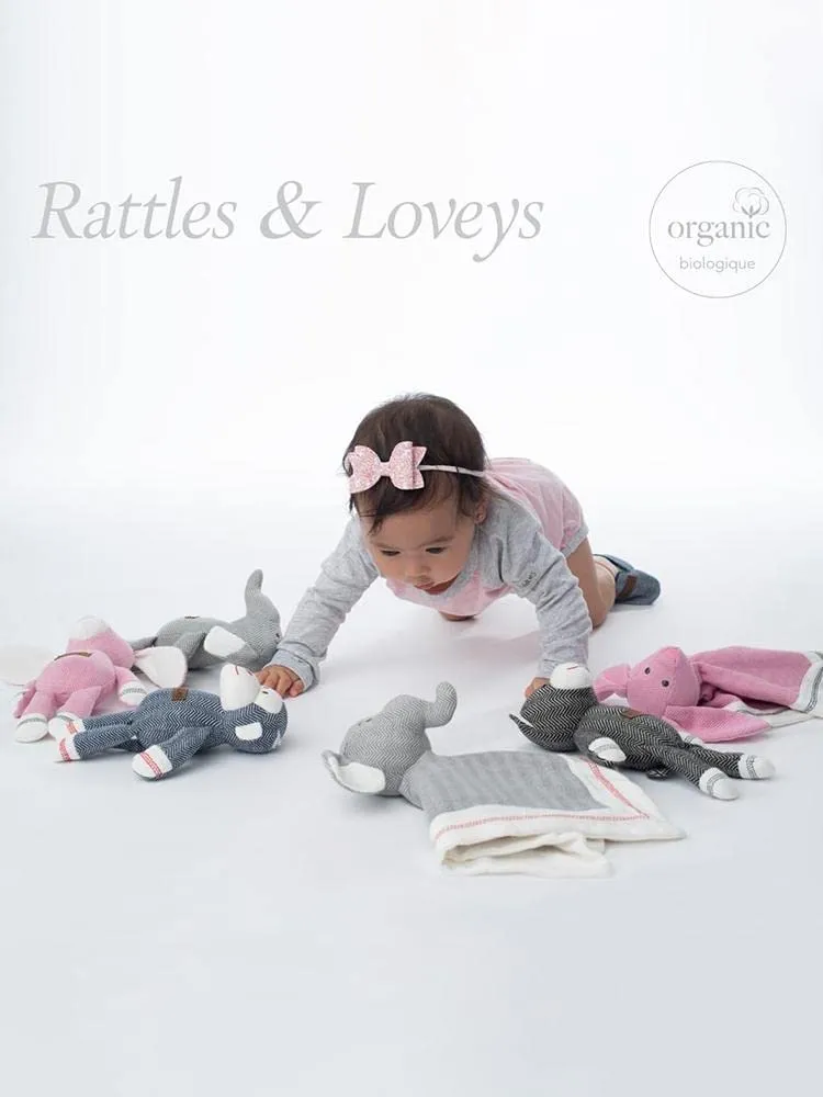 Juddlies - Cottage Collection Lovey Rabbit- Sunset Pink, JU-JUD64002