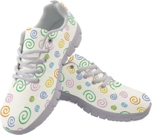 KEIAHUAN Womens Running Shoes Casual Fashion Flats Lightweight Breathable Mesh Sneakers Non Slip Athletic Tennis Shoes