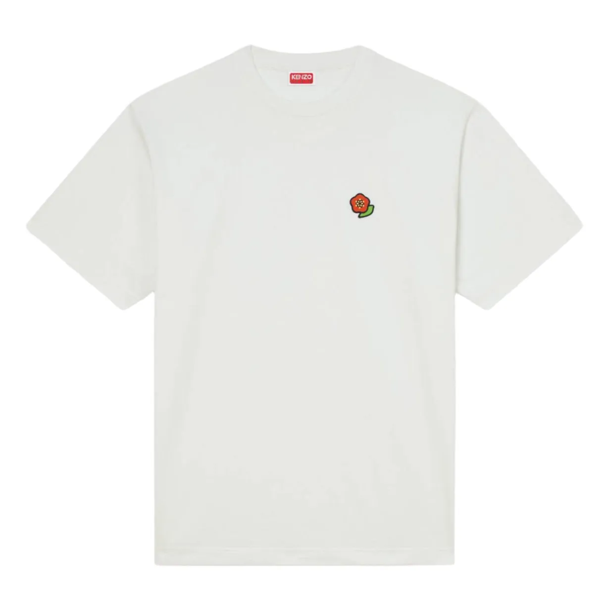 Kenzo Pop Crest Embroidered T-Shirt Off-White