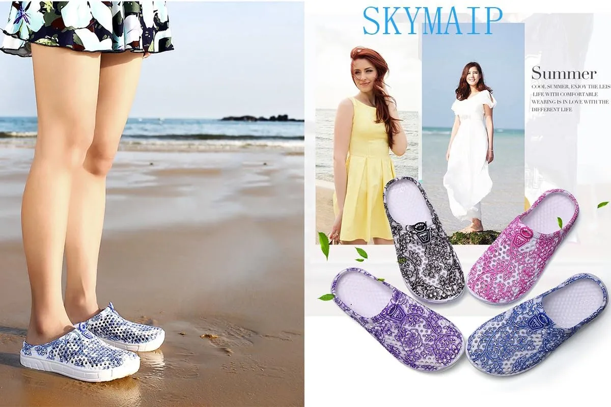 LIBINXIF Women Garden Clog Shoes,Men Breathable Slippers Beach Sandals Shower Water Walking Anti-Slip Shoes
