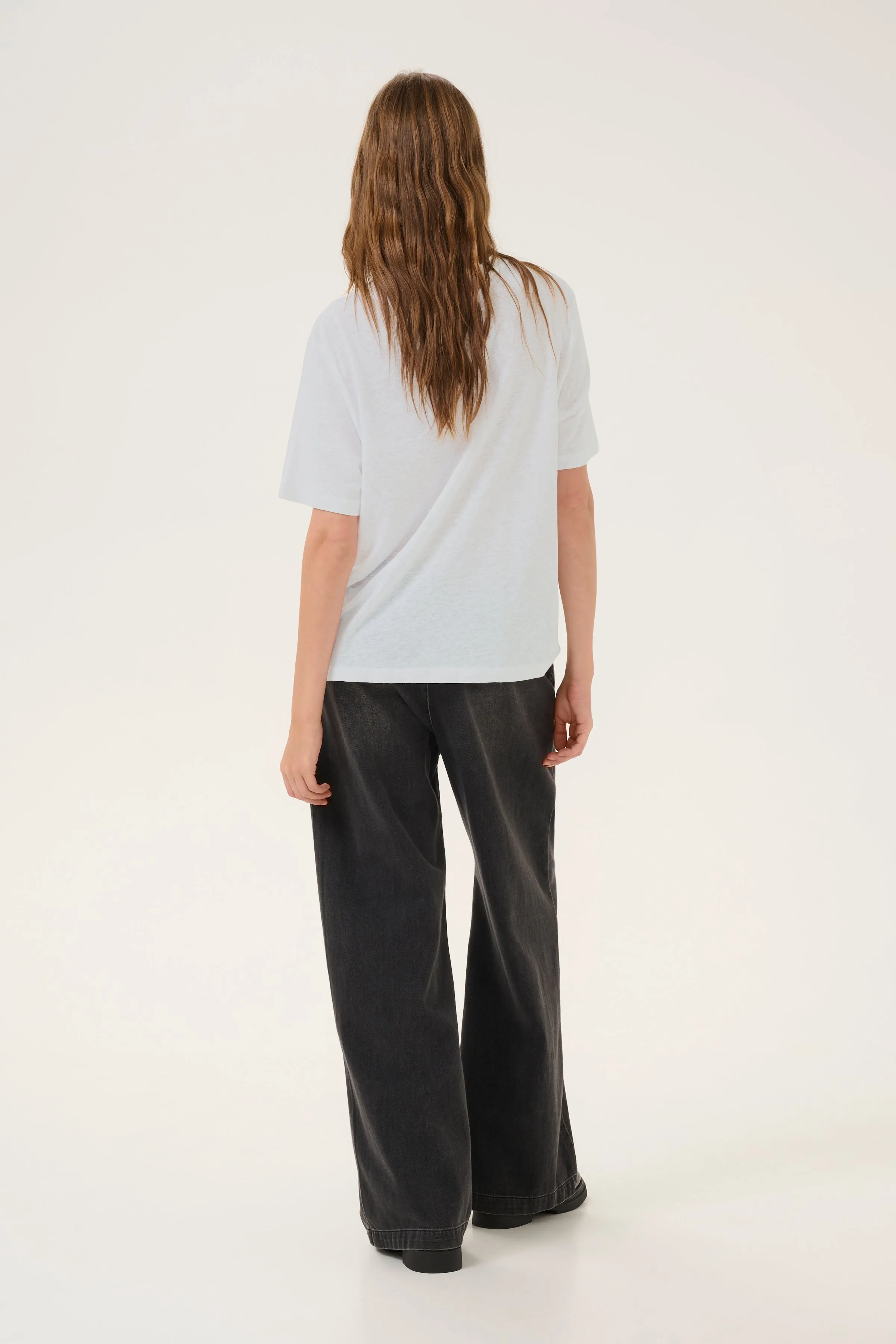 Lisa Linen T-Shirt - White