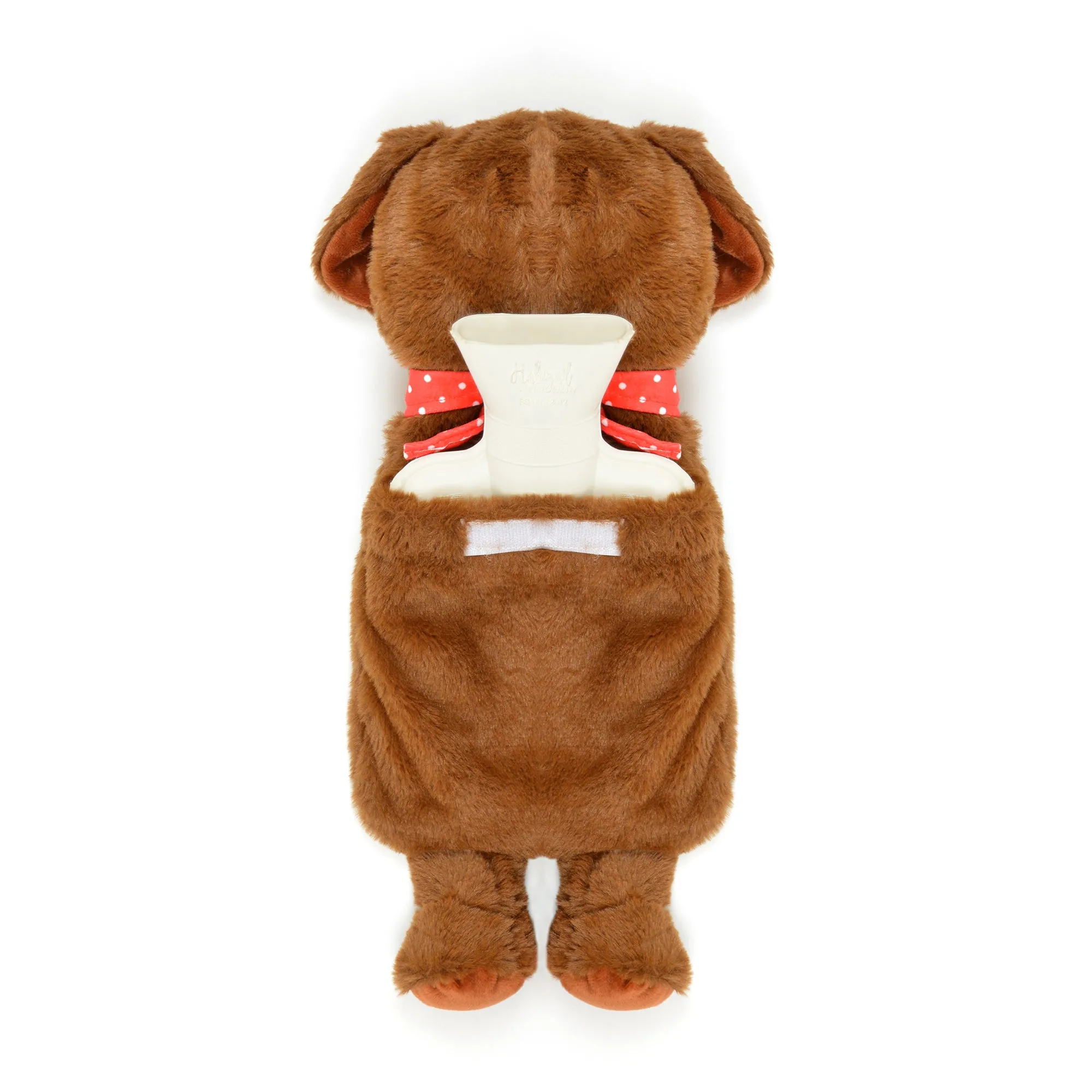 Luxury Plush Cute Dog With Handkerchief Hot Water Bottle