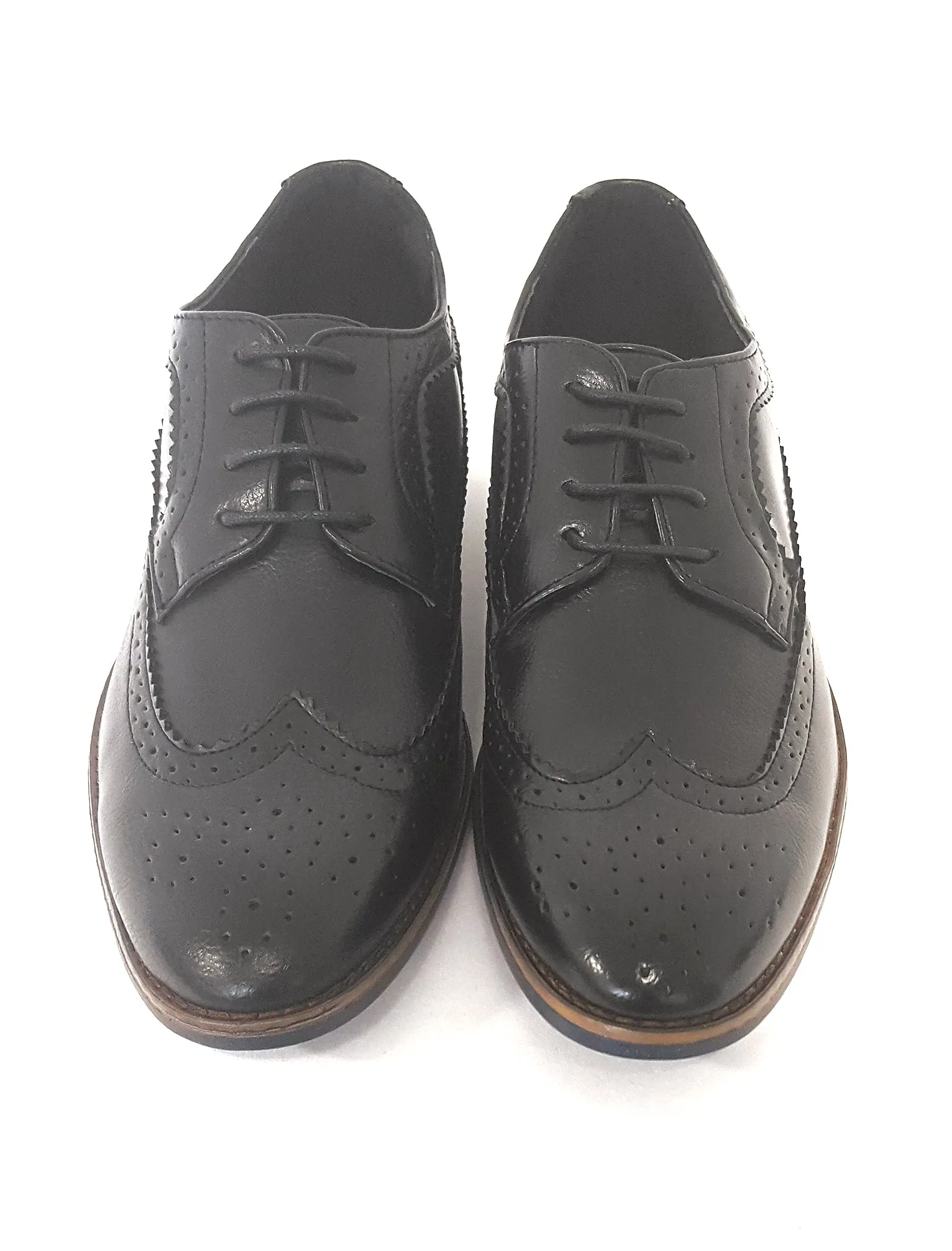 Mens Alric Lace Up Brogues in Black