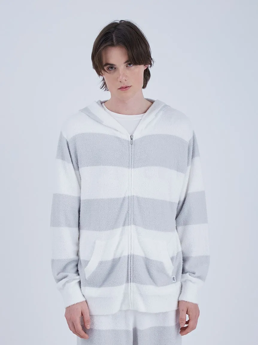 MENS Smoothie 2 Striped Stripe Zip Up Hoodie