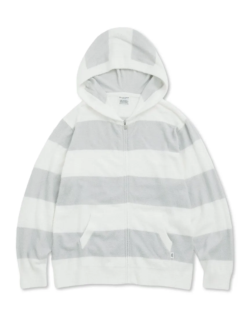 MENS Smoothie 2 Striped Stripe Zip Up Hoodie