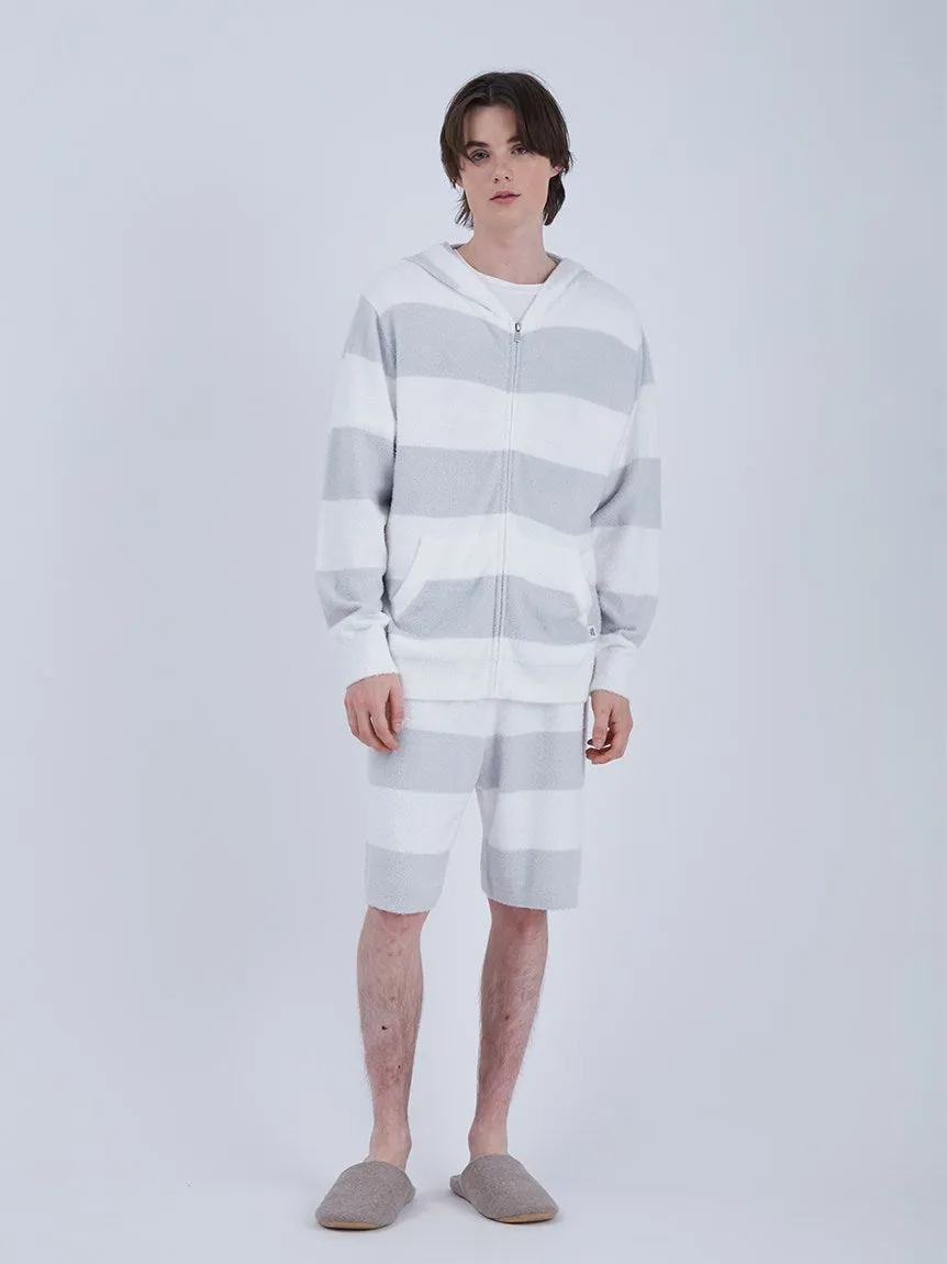 MENS Smoothie 2 Striped Stripe Zip Up Hoodie