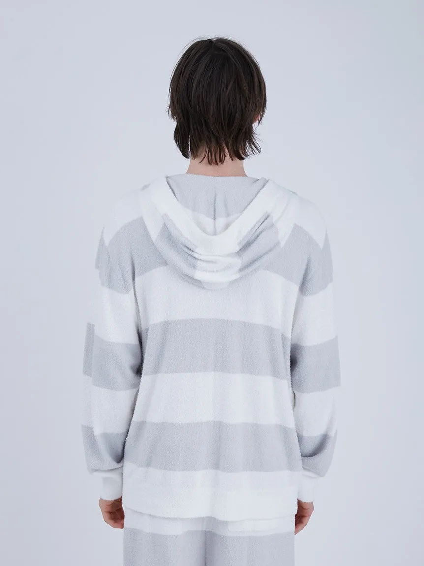 MENS Smoothie 2 Striped Stripe Zip Up Hoodie