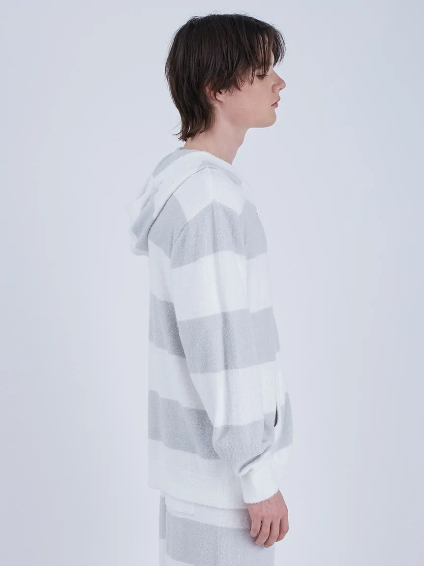 MENS Smoothie 2 Striped Stripe Zip Up Hoodie