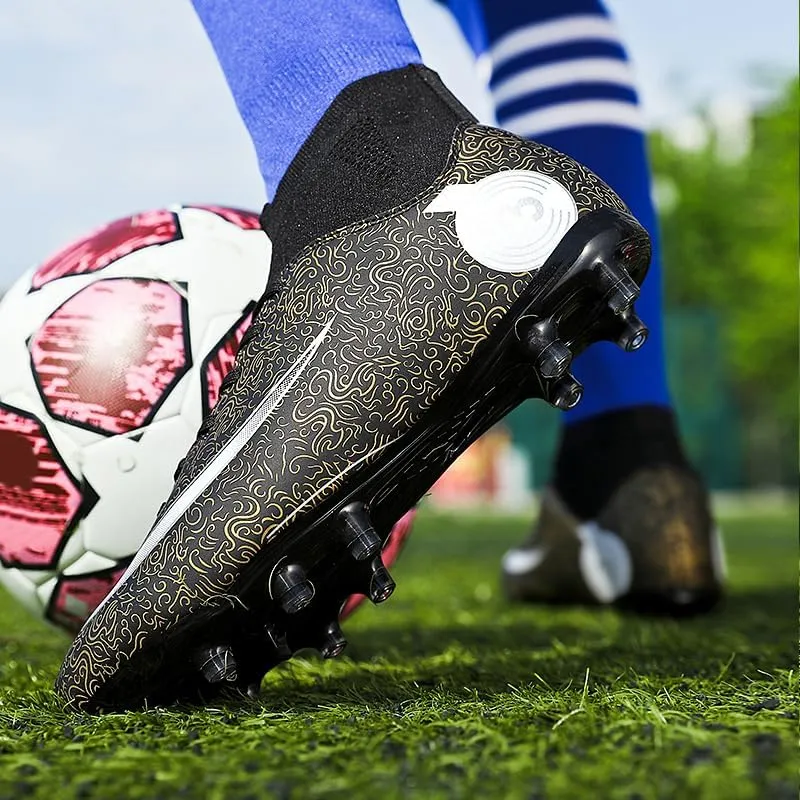 Mens Soccer Cleats Outdoor Lightweight High-Top Training Boots Ground Athletic Football Boots Soccer Shoes for Men/Women