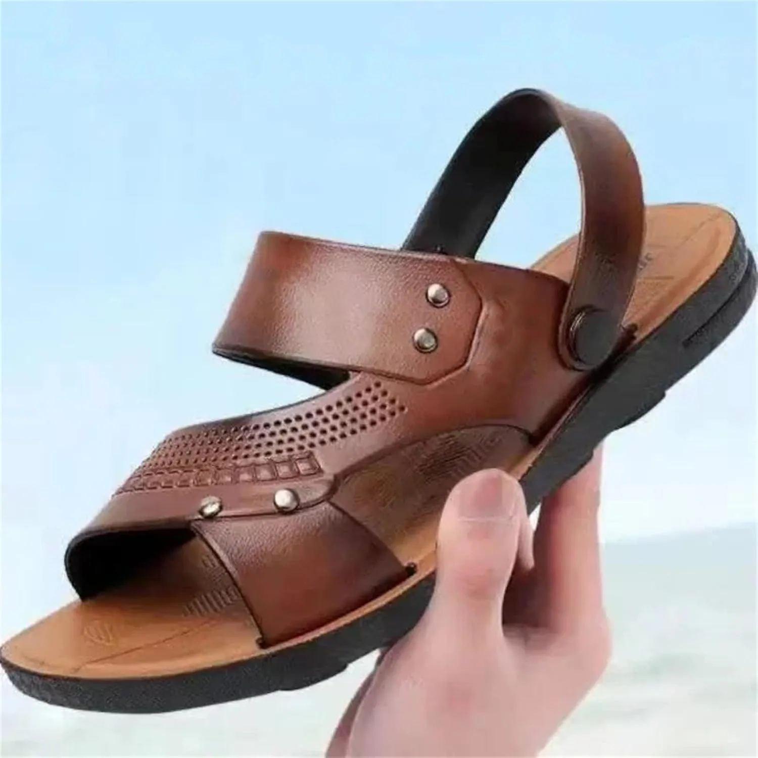 Mens Summer Outdoor Breathable Casual Sandalias Non Slip Beach Shoes