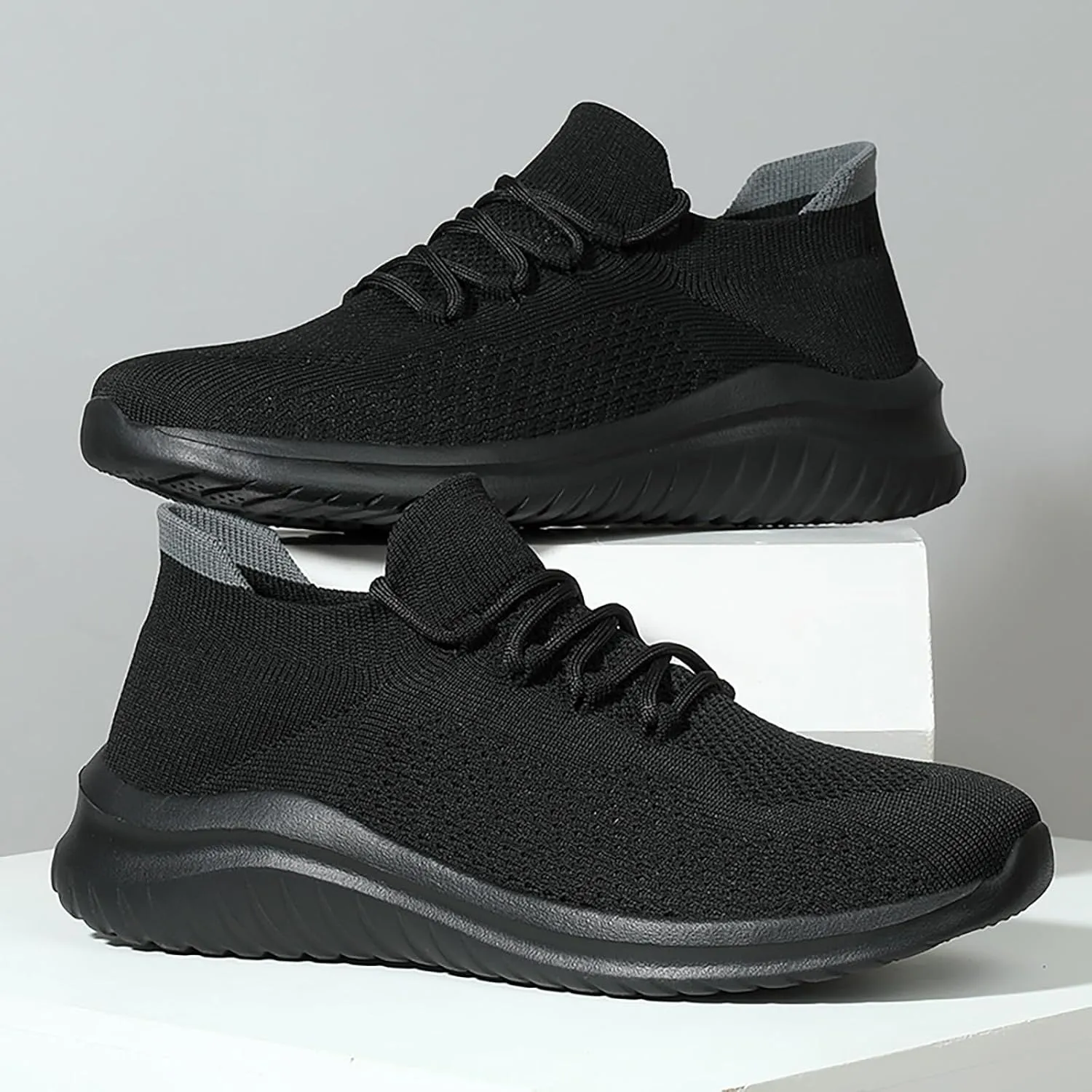 Men's Walking Sneakers Running Shoes Ultra Lightweight Breathable Non Slip Athletic Fashion Sneakers Mesh Workout Casual Sports Shoes
