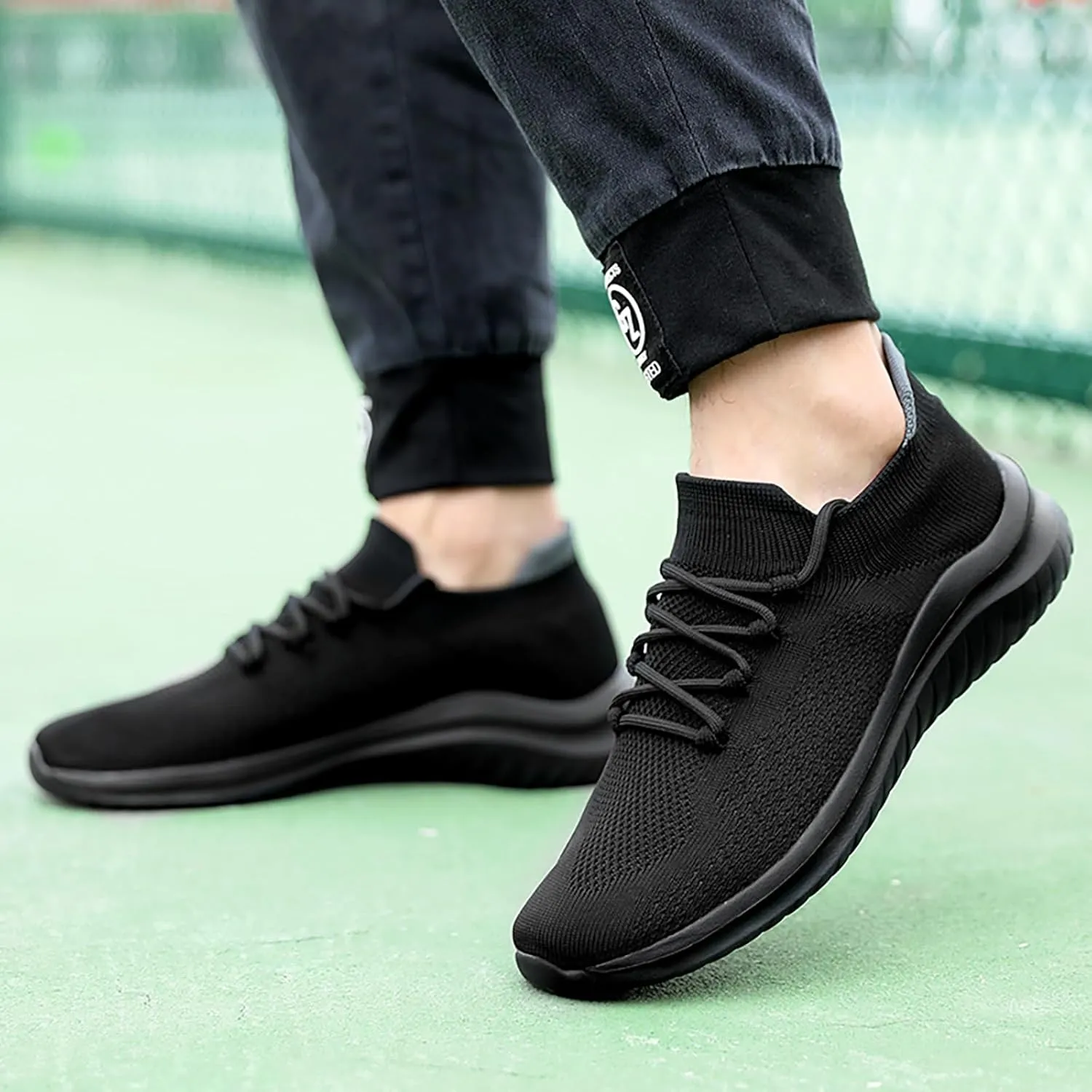 Men's Walking Sneakers Running Shoes Ultra Lightweight Breathable Non Slip Athletic Fashion Sneakers Mesh Workout Casual Sports Shoes