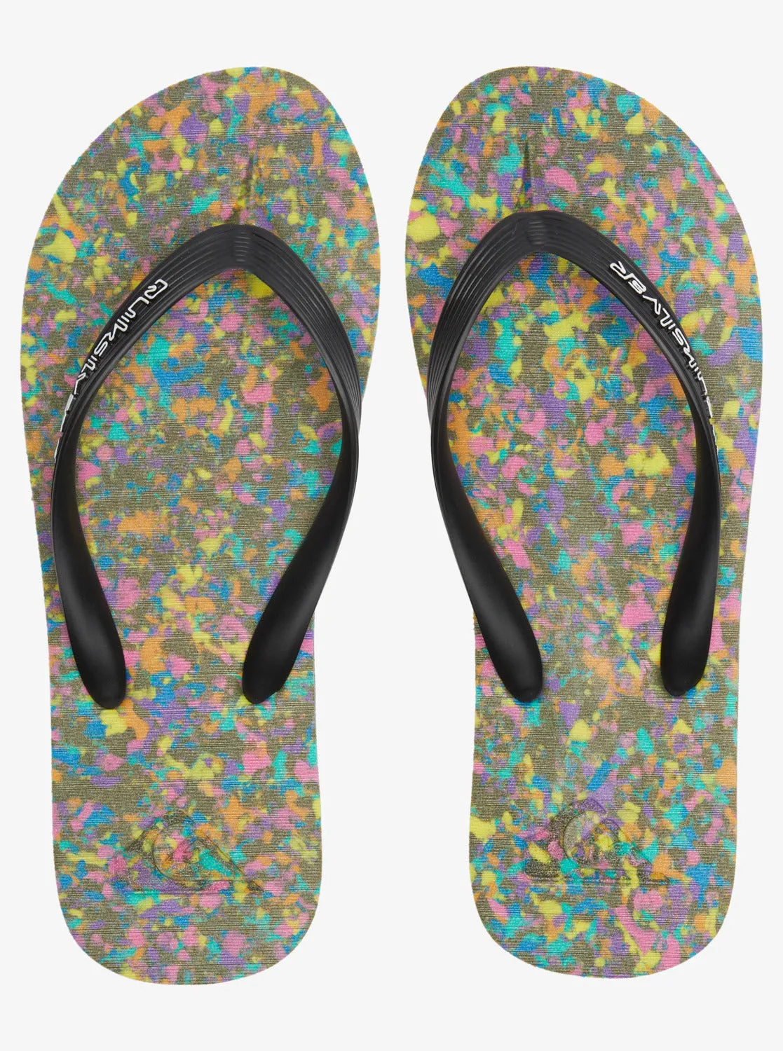 Molokai Recycled Flip-Flops - Black/Blue/Black