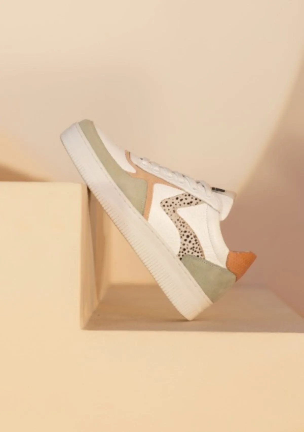Momo Sneaker | Green & White Pixel | Maruti