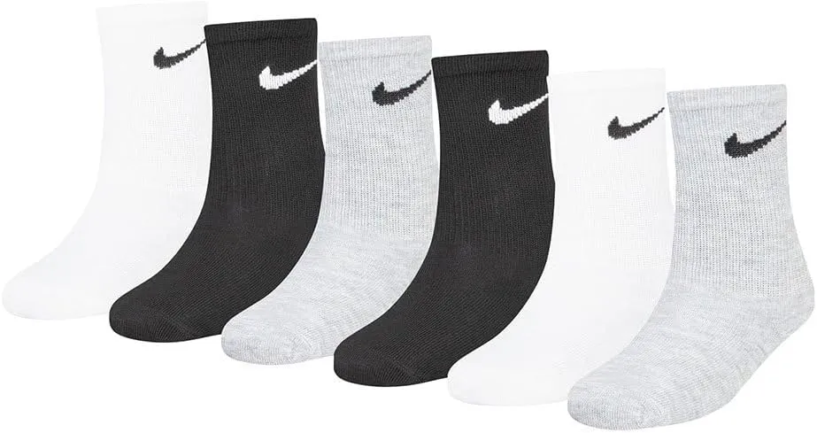 Nike Kids' Everyday Cushion Crew Socks (6 Pairs)