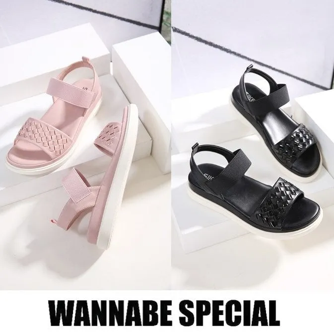 OCW Women Orthopedic Sandals Waterproof Anti-shock Low Heel Trendy Summer