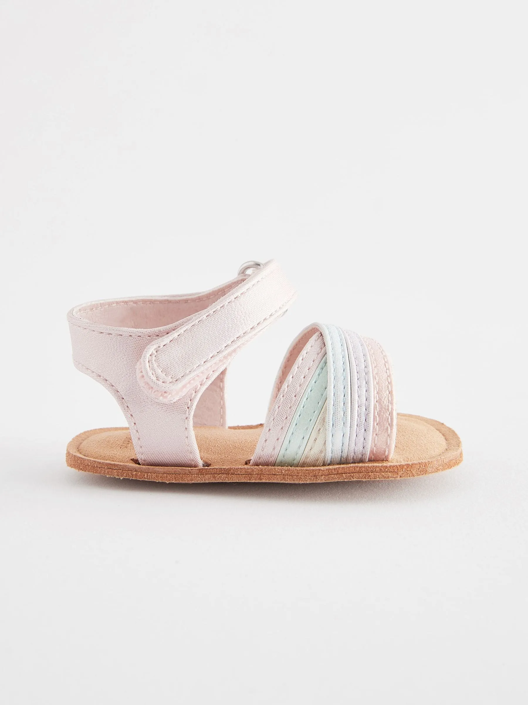 Pastel Cross Strap Baby Sandals (0-24mths)