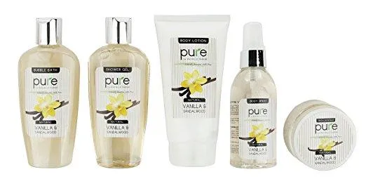 Premium XL Sandalwood Vanilla Deluxe Bath Gift Basket