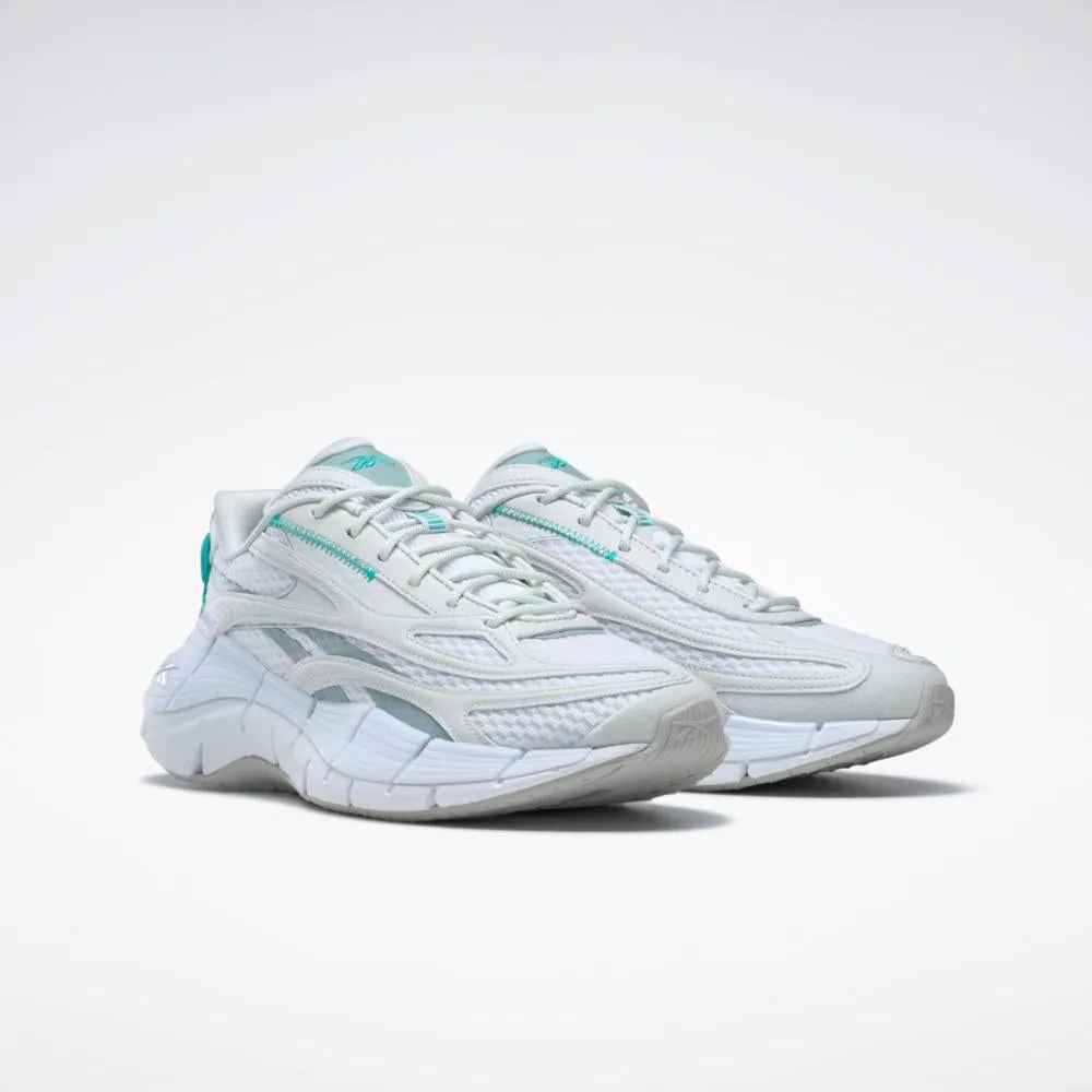 Reebok Footwear Women Zig Kinetica 2.5 Shoes FTWR WHT/PURE GREY 1/SEASIDE G