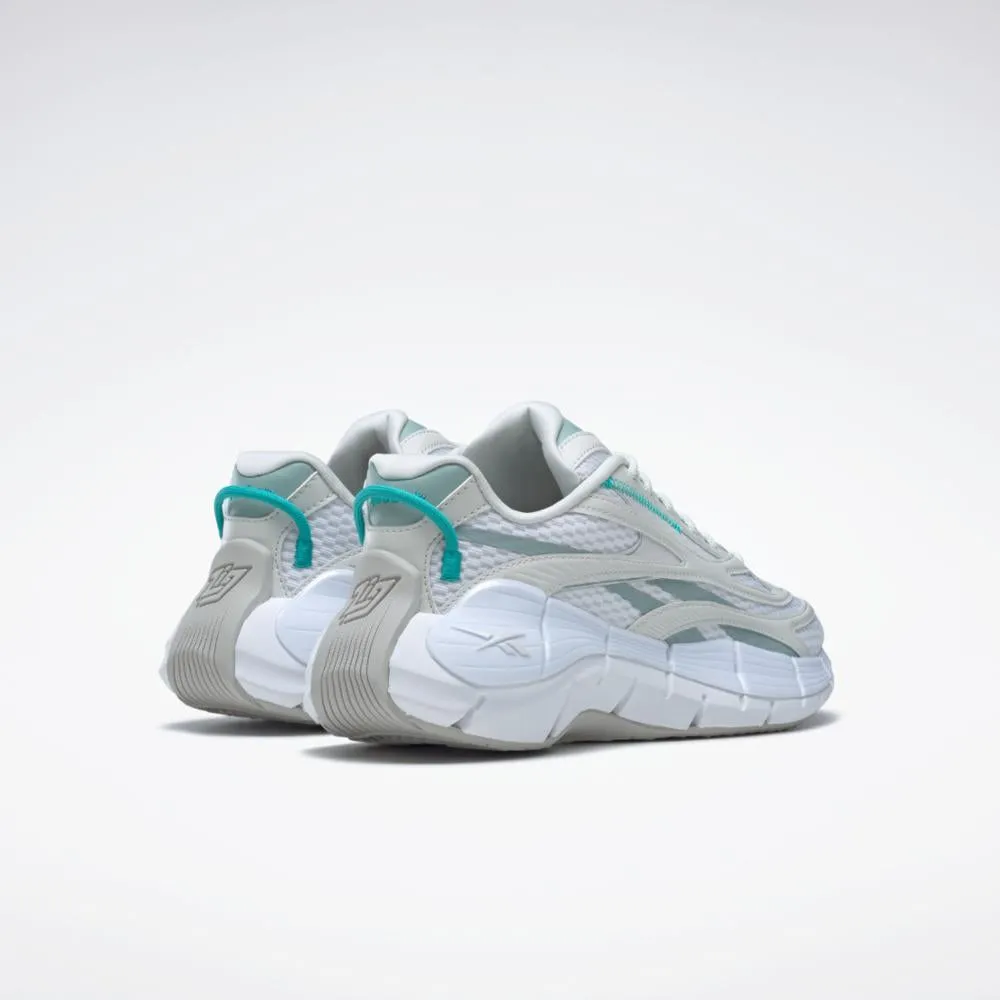 Reebok Footwear Women Zig Kinetica 2.5 Shoes FTWR WHT/PURE GREY 1/SEASIDE G