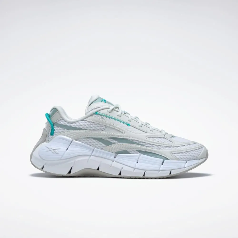 Reebok Footwear Women Zig Kinetica 2.5 Shoes FTWR WHT/PURE GREY 1/SEASIDE G