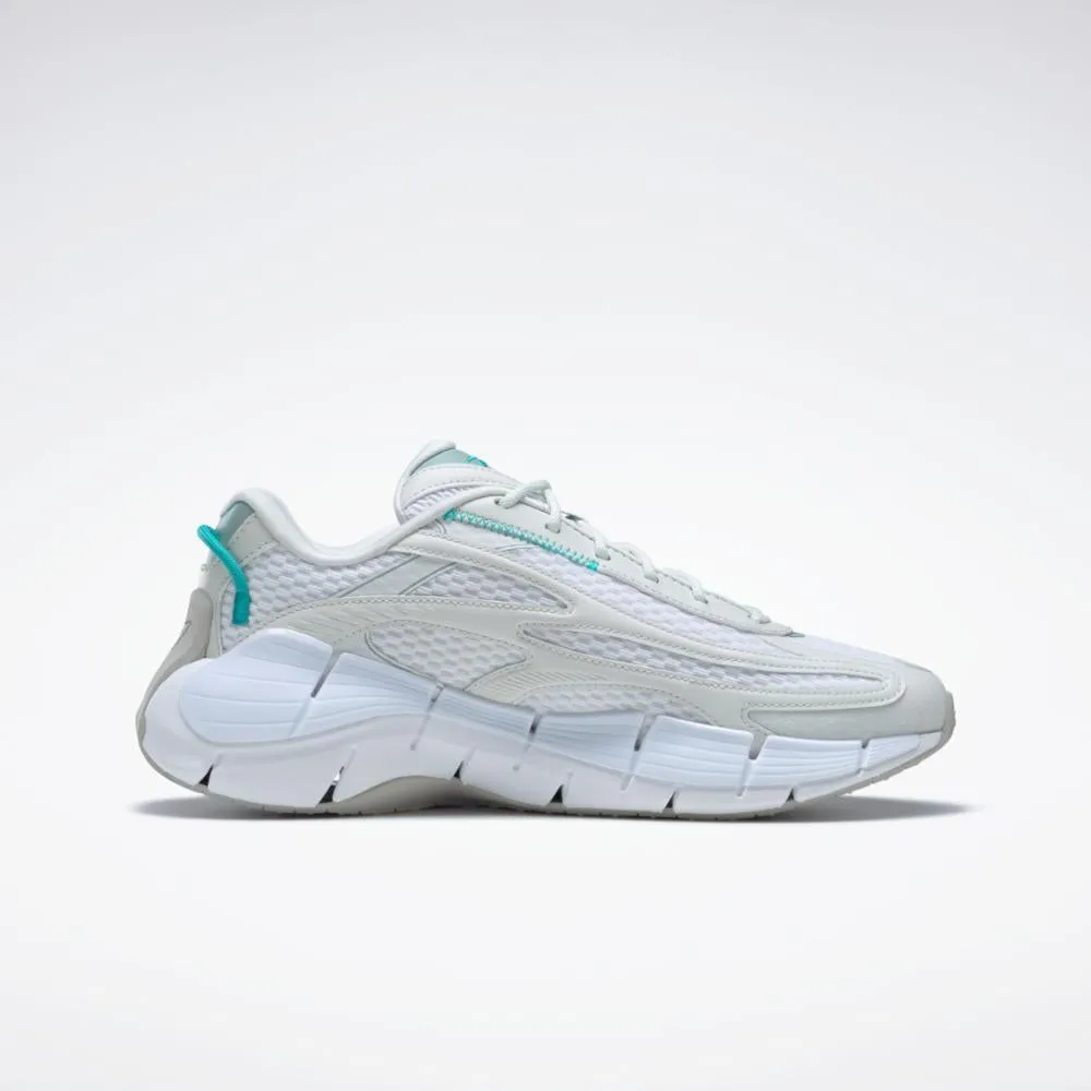 Reebok Footwear Women Zig Kinetica 2.5 Shoes FTWR WHT/PURE GREY 1/SEASIDE G
