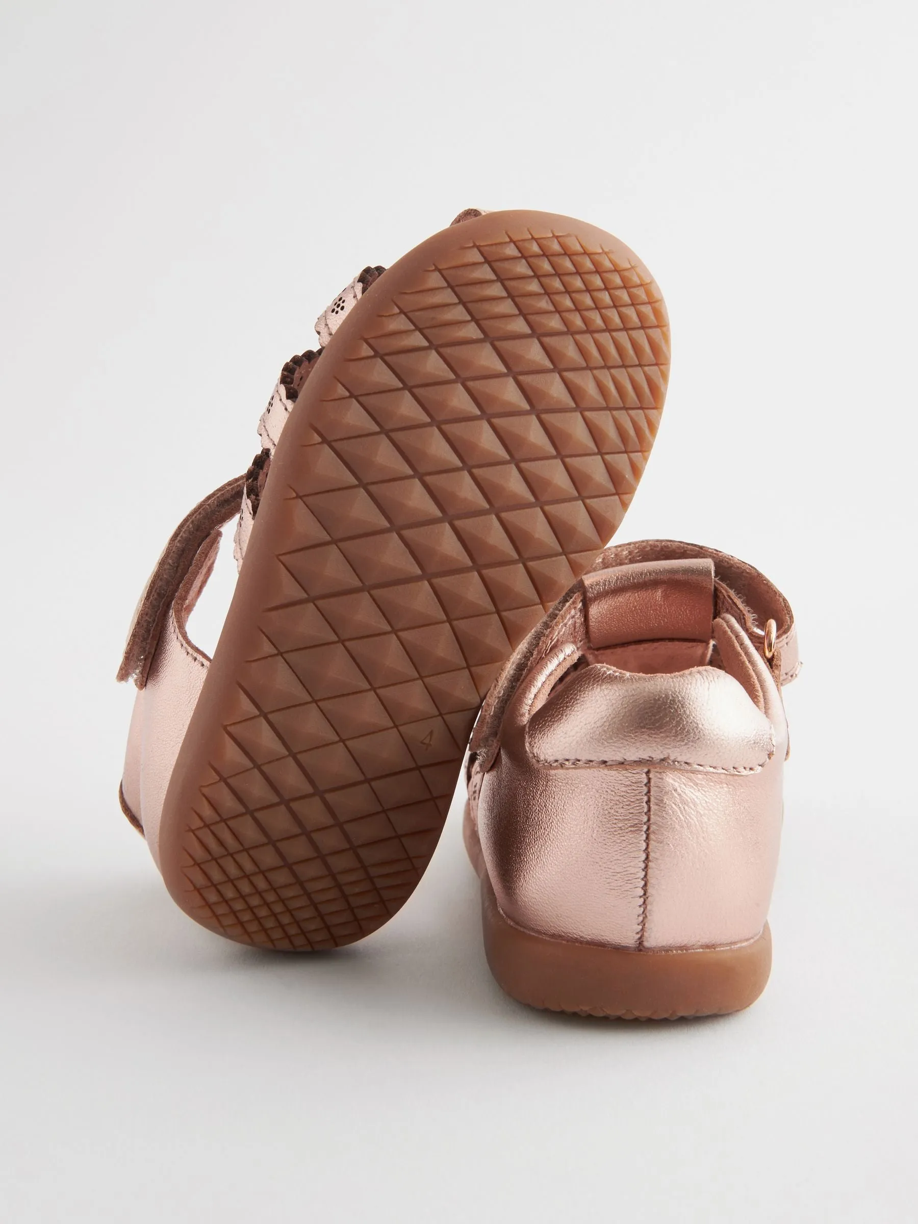 Rose Gold Standard Fit (F) First Walker Fisherman Sandals