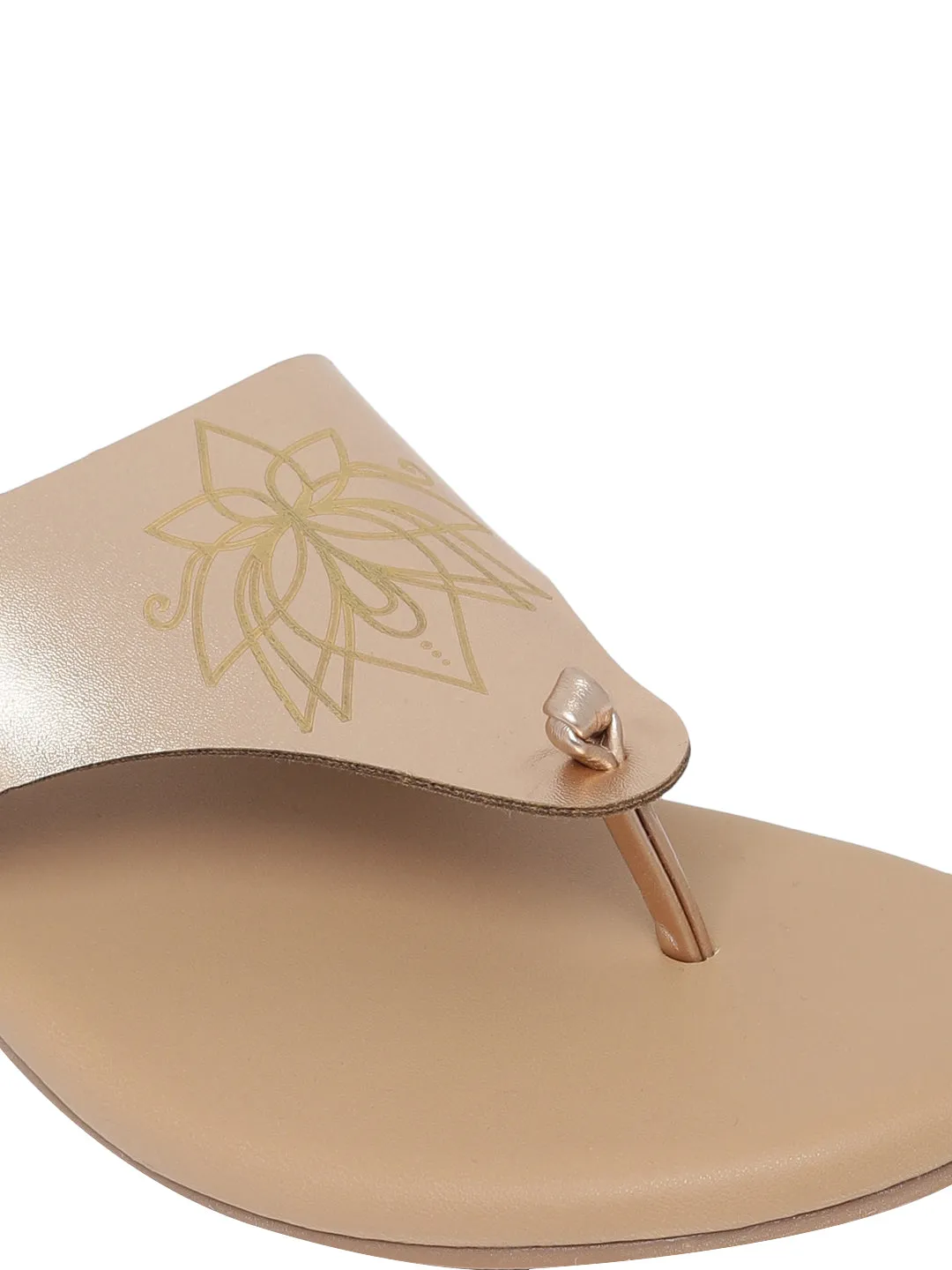 Rylie Rose Gold Flats