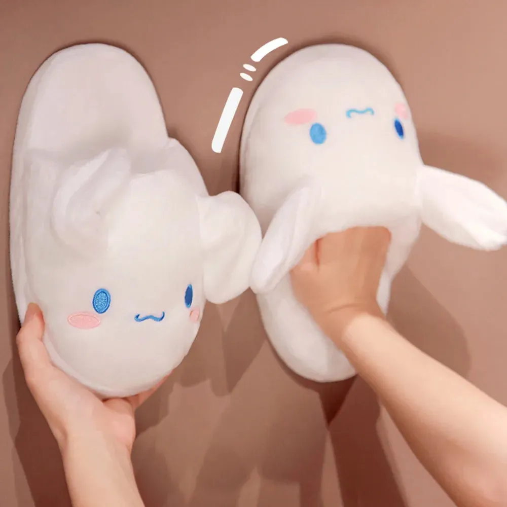 Slippers with movable ears