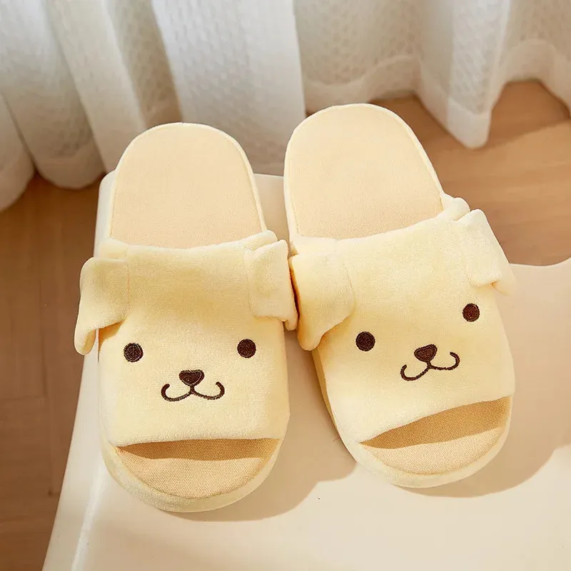 Slippers with movable ears