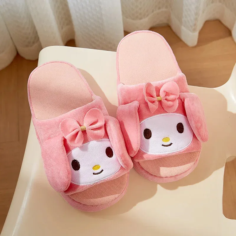 Slippers with movable ears