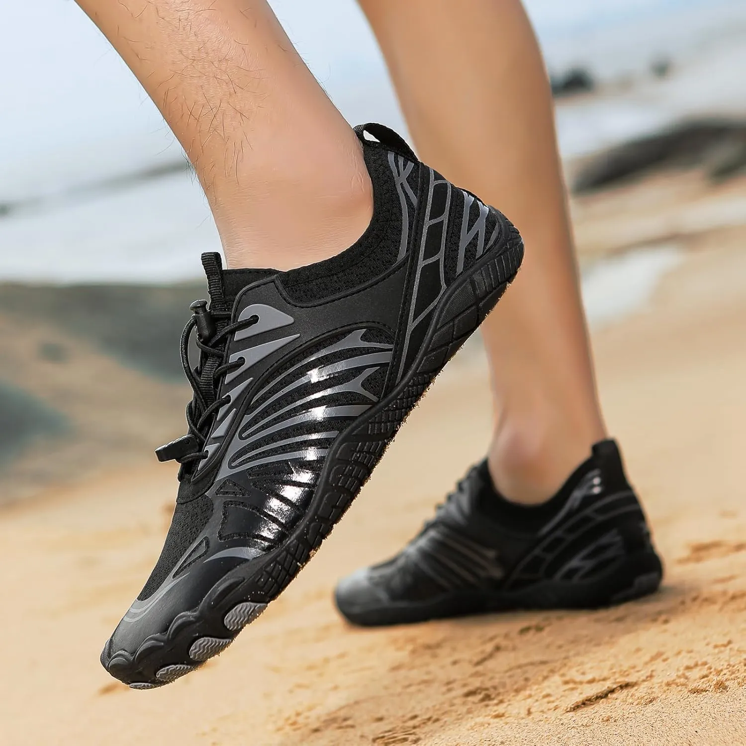 Smoneyful Hiking Footwear Barefoot Womens Shoes, Healthy & Non Slip, Outdoor Lightweight & Breathable Grounded Hike Shoe
