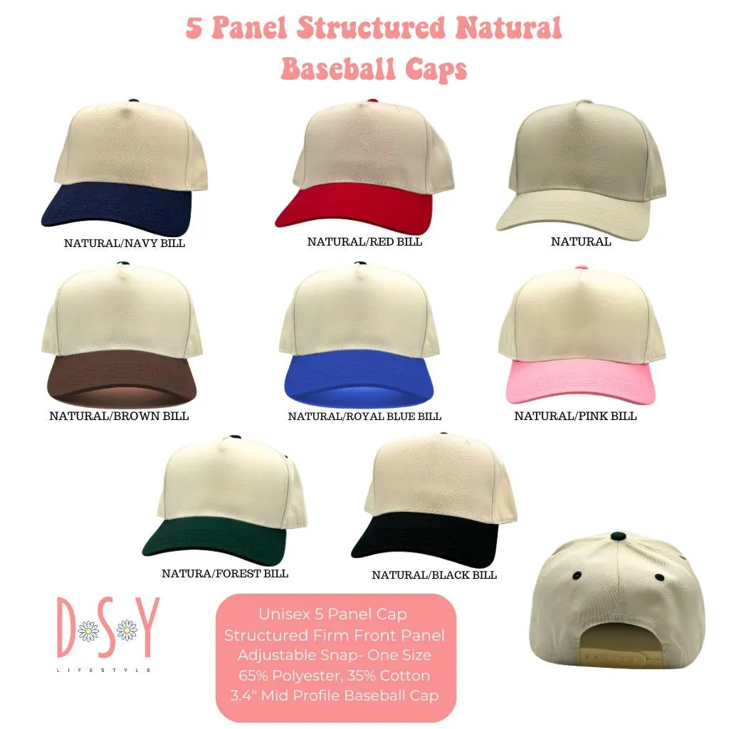 Sorry I'm Late, I Didn't Want to Come 5-Panel Embroidered Baseball Hat