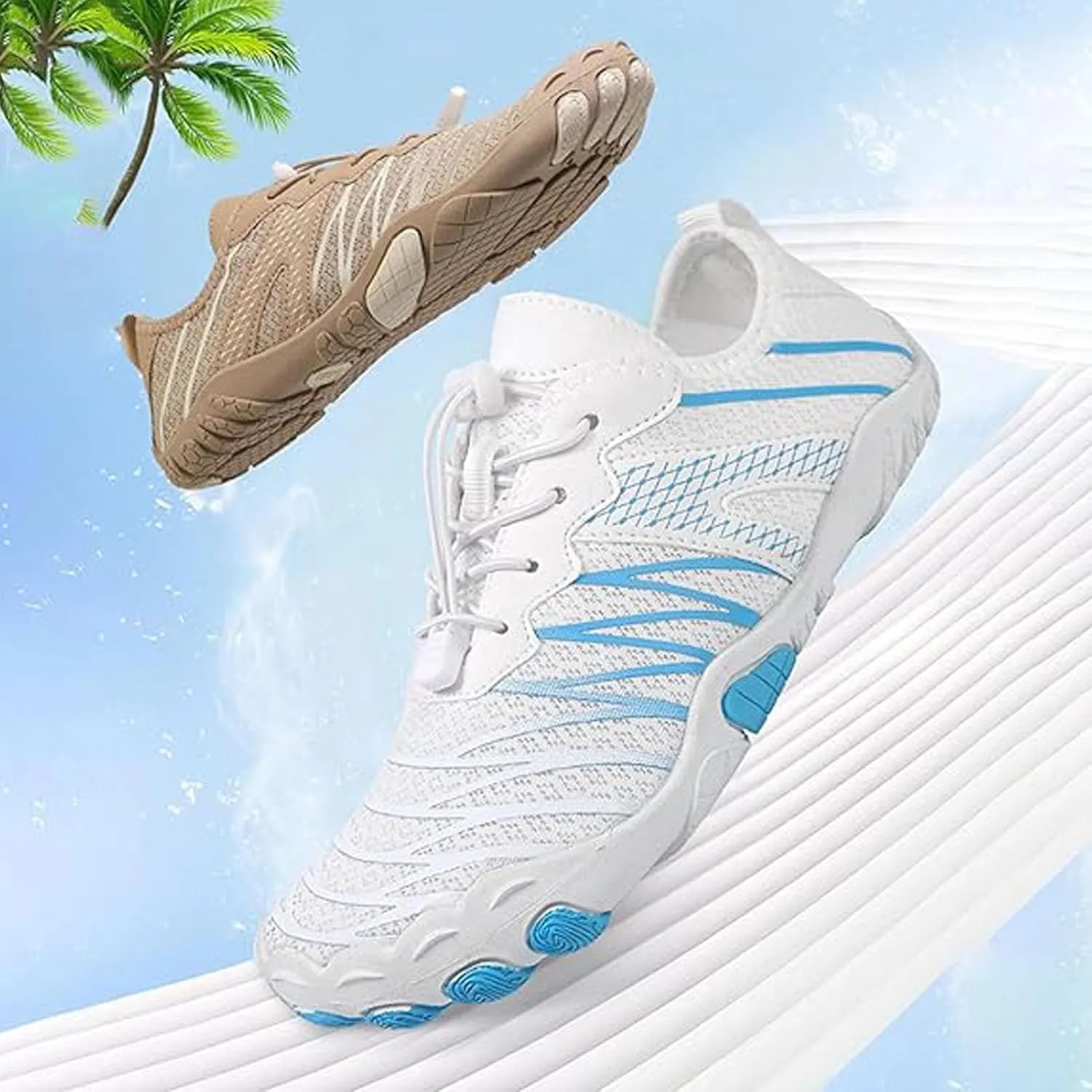 StoneLiquid Barefoot Shoes for Women Men, Grounded with Wide Toe Box, Hike Lightweight Footwear Shoes for Neuropathy