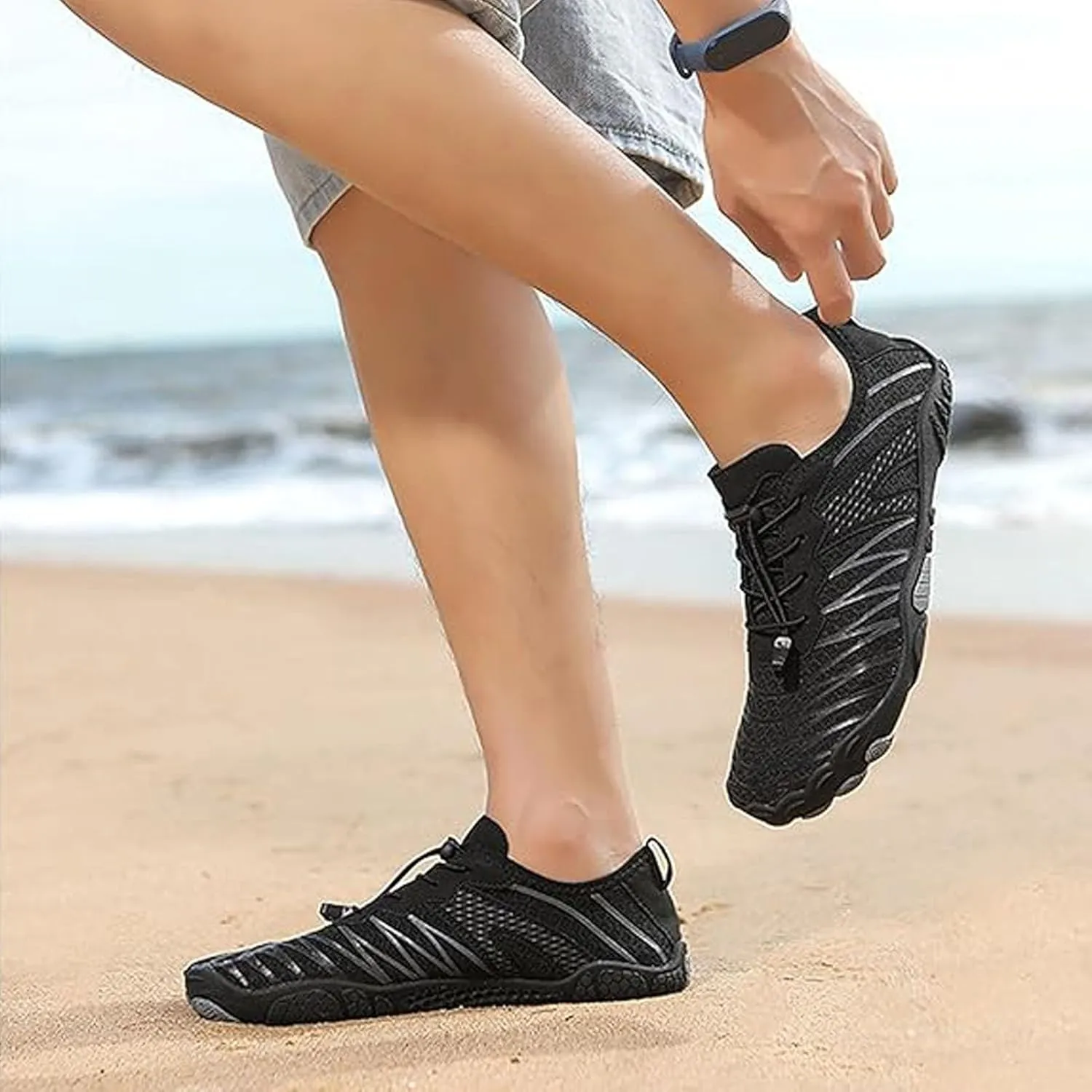StoneLiquid Barefoot Shoes for Women Men, Grounded with Wide Toe Box, Hike Lightweight Footwear Shoes for Neuropathy