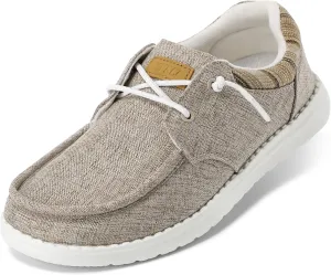 STQ Women's Lace up LoafersOrthopedic Comfotable Ultralight Boat Casual Shoes with Arth Support