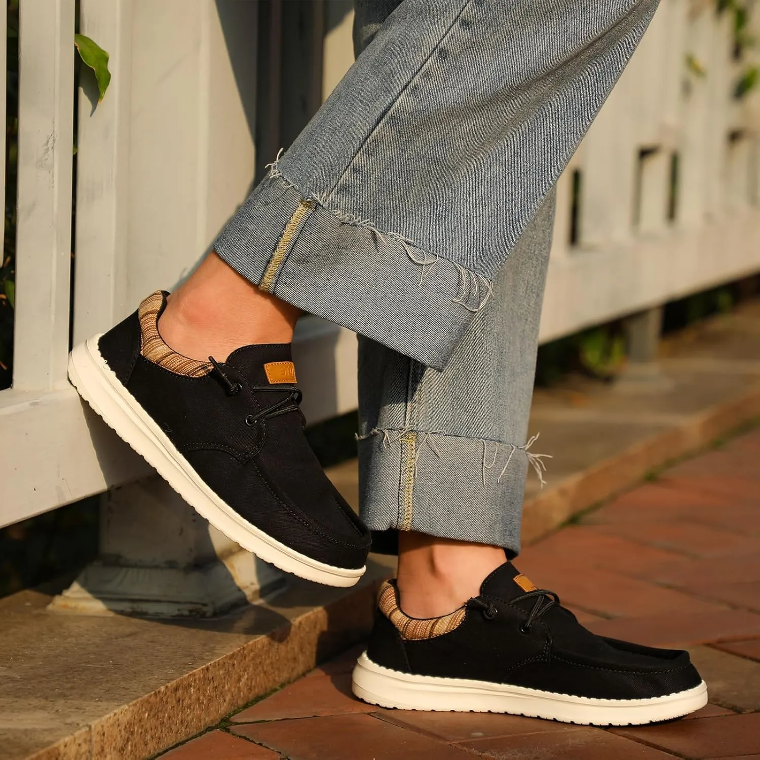 STQ Women's Lace up LoafersOrthopedic Comfotable Ultralight Boat Casual Shoes with Arth Support