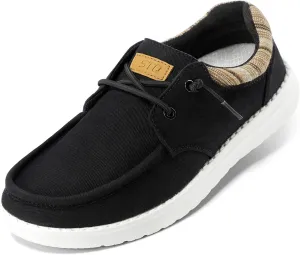 STQ Women's Lace up LoafersOrthopedic Comfotable Ultralight Boat Casual Shoes with Arth Support