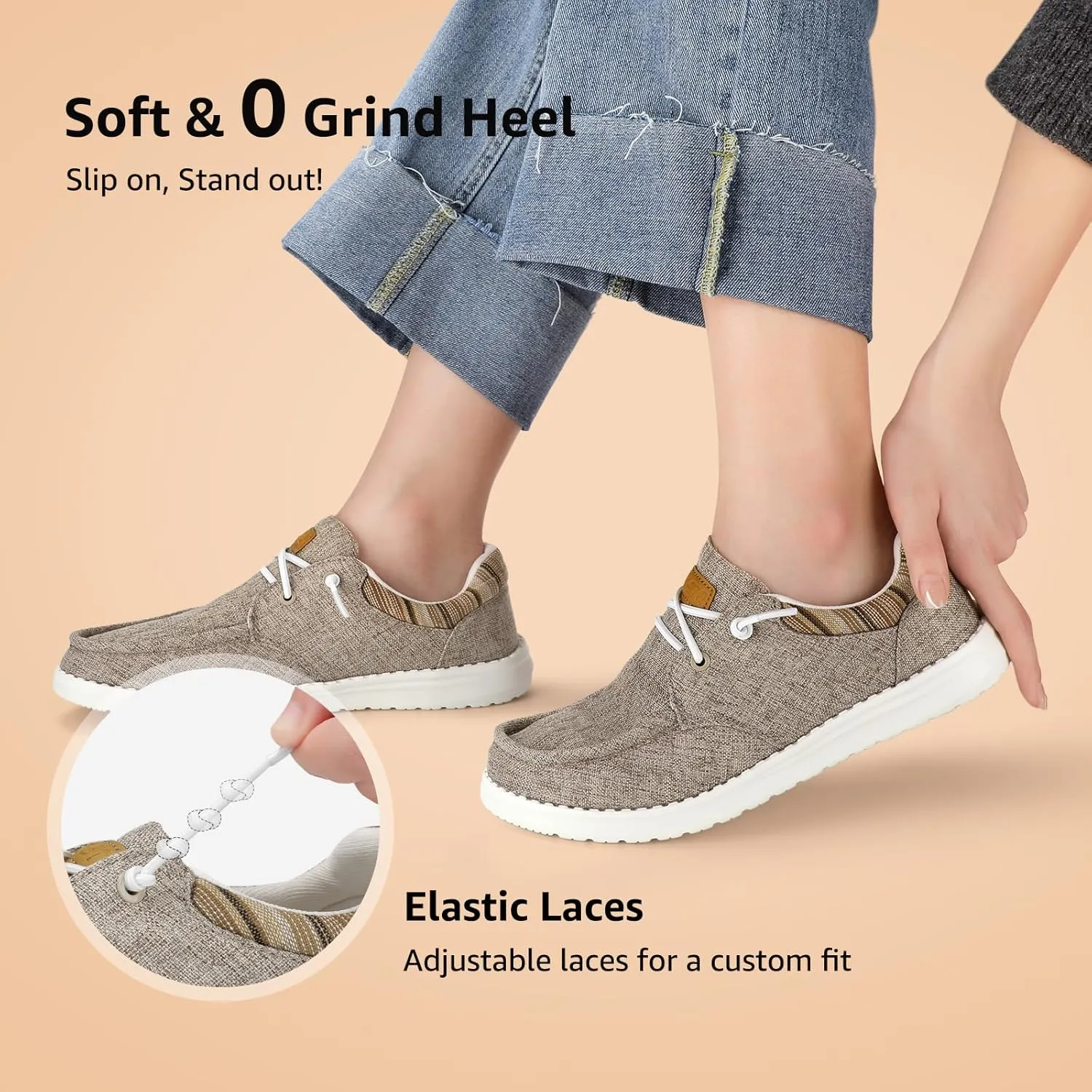 STQ Women's Lace up LoafersOrthopedic Comfotable Ultralight Boat Casual Shoes with Arth Support