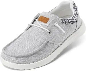 STQ Women's Lace up LoafersOrthopedic Comfotable Ultralight Boat Casual Shoes with Arth Support