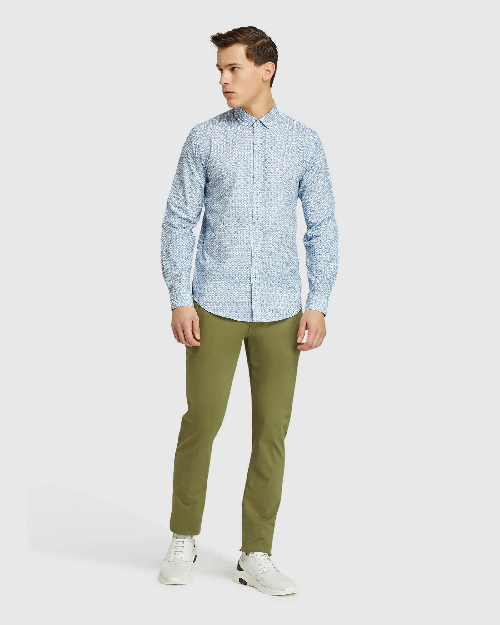 Straton Leaves Print Shirt