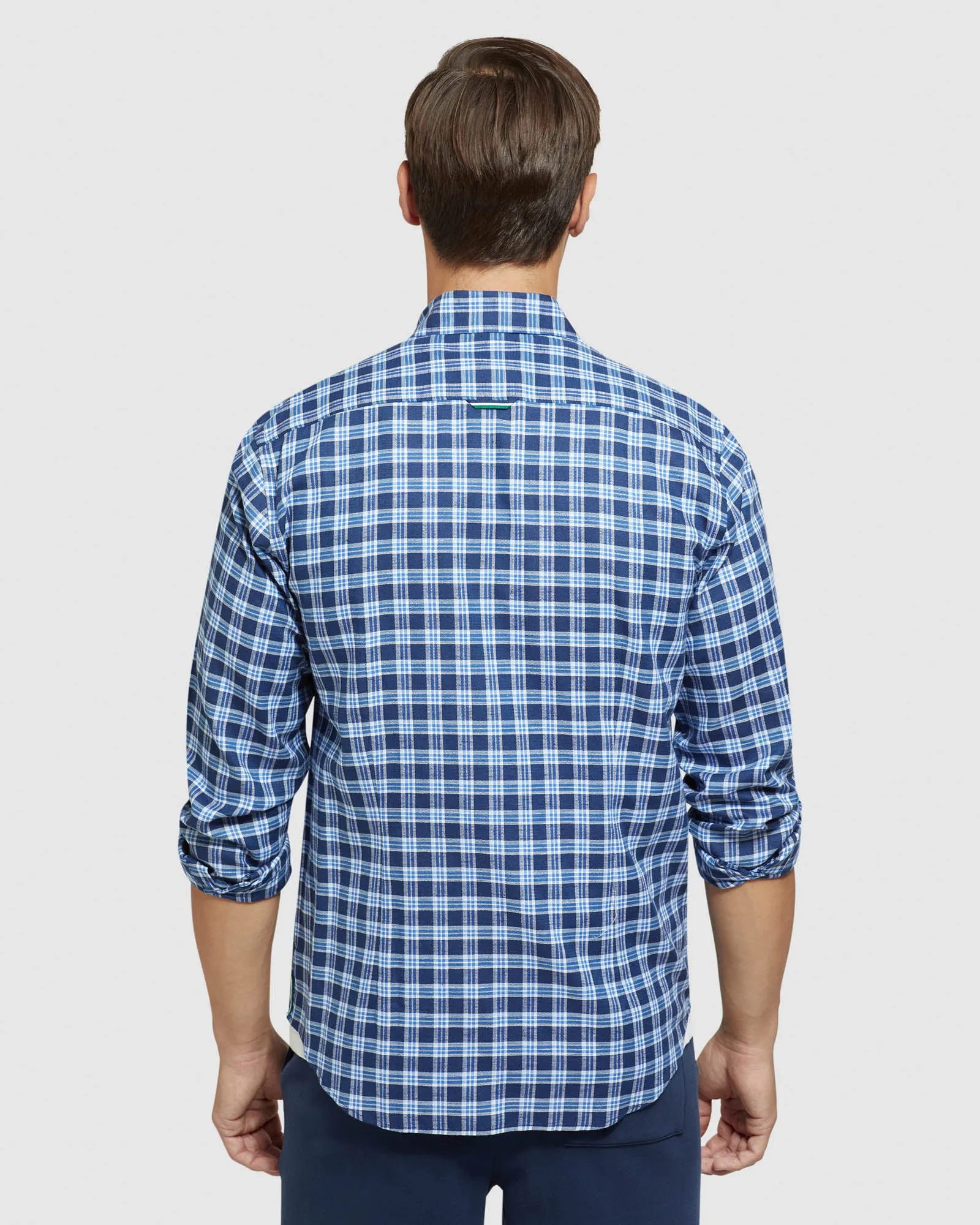 Stratton Cotton Linen Check Shirt