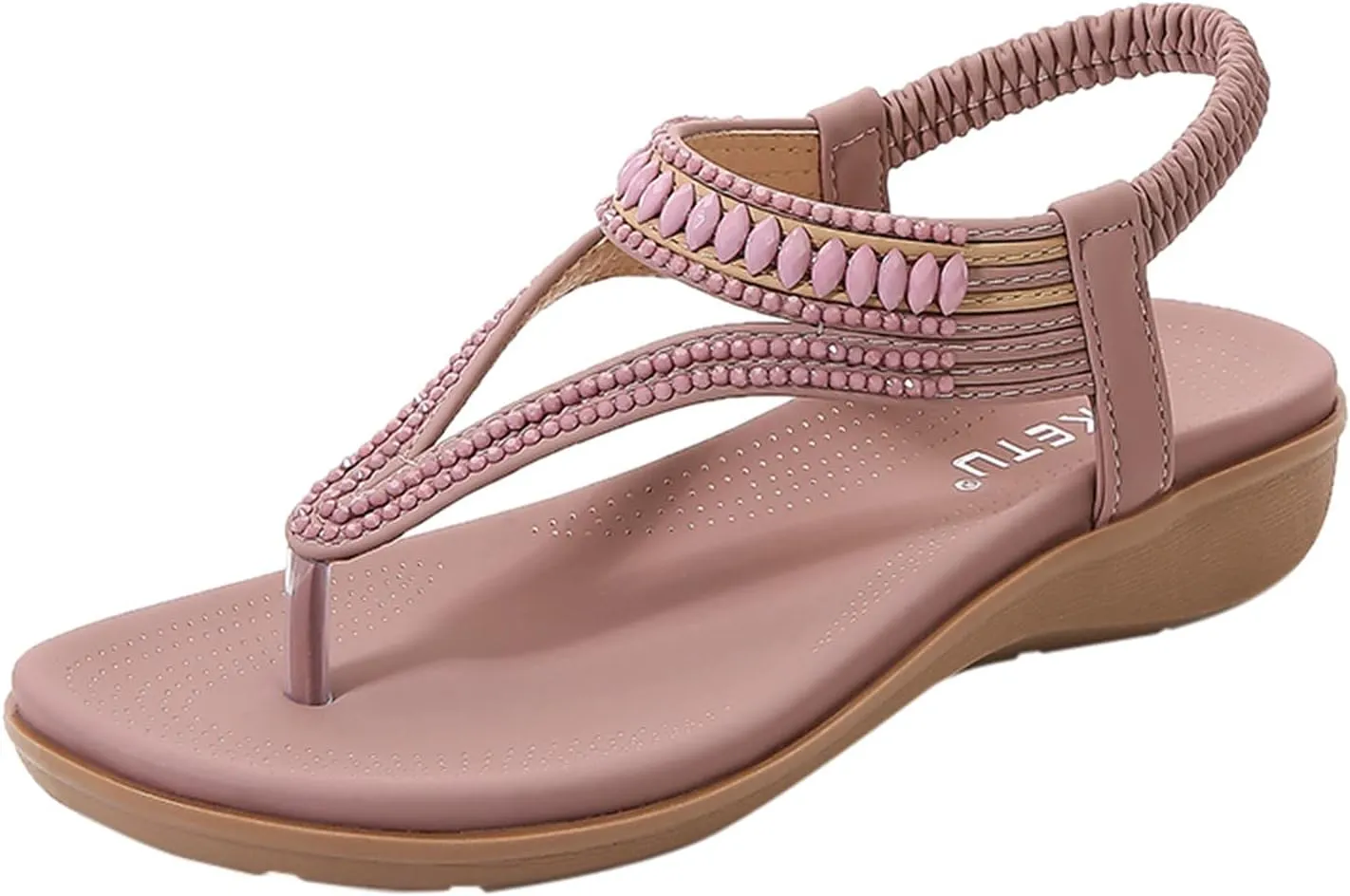 Temperament Flat Sandals for Women Comfortable Ankle Strap Outdoor Walking Shoes Breathable Casual Sandals