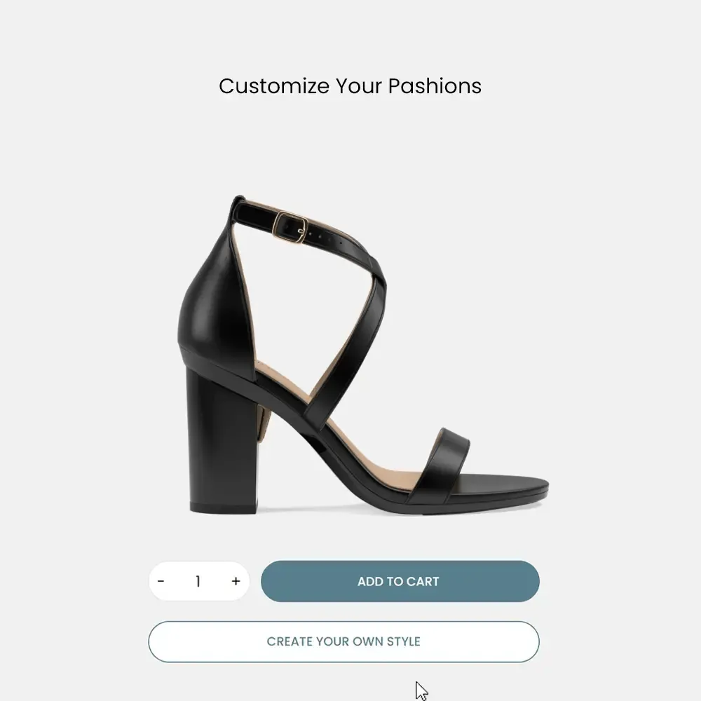 The Sandal - Coal Leather   Block Heel Kit 4 Coal