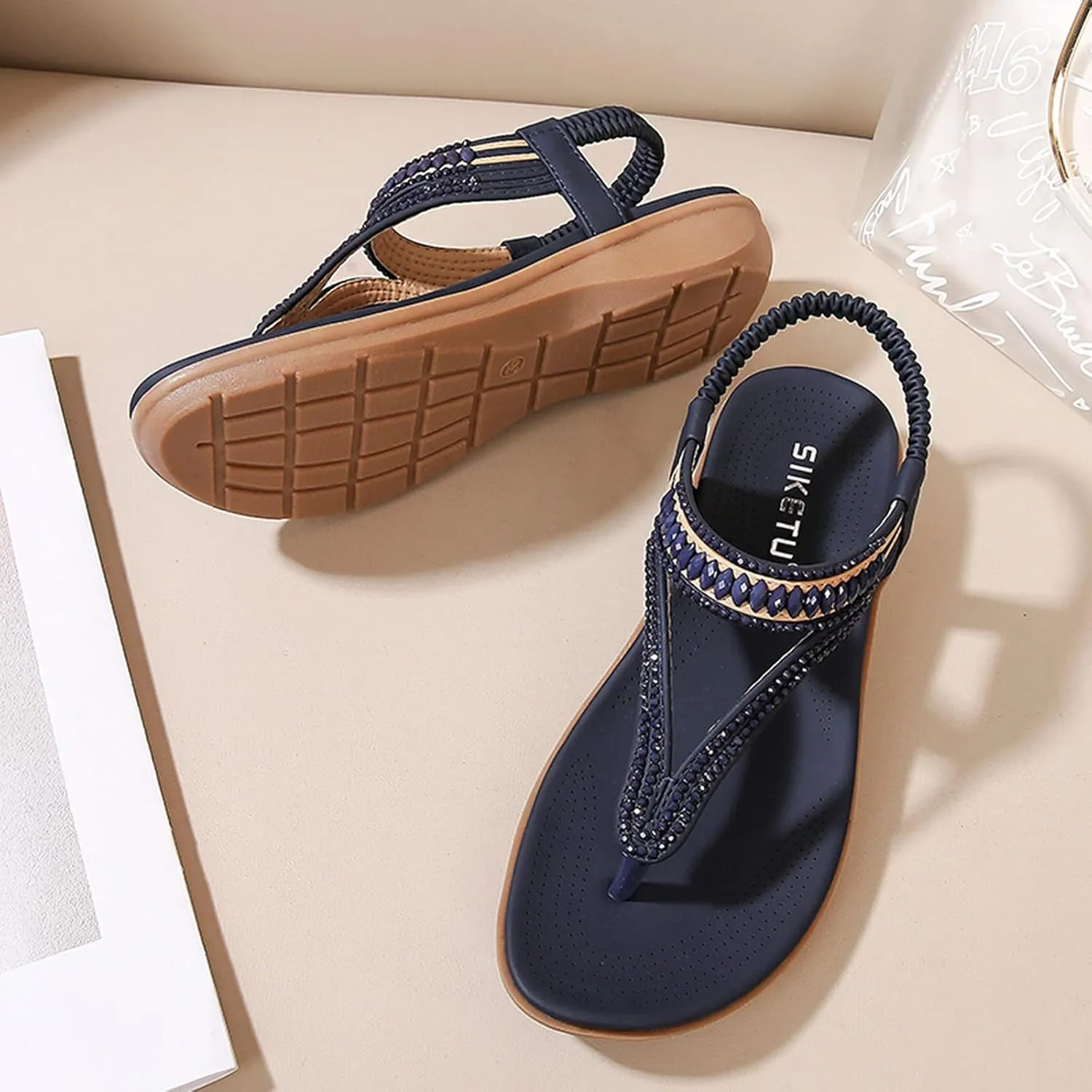 Thick-Soled Breathable Slippers Shoes Women's Casual Outdoor Fashion Leisure Women's Wedges Short Boots Shoes