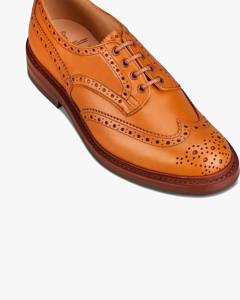 Trickers Bourton Country Derby Brogues - Acorn Antique / Dainite Sole