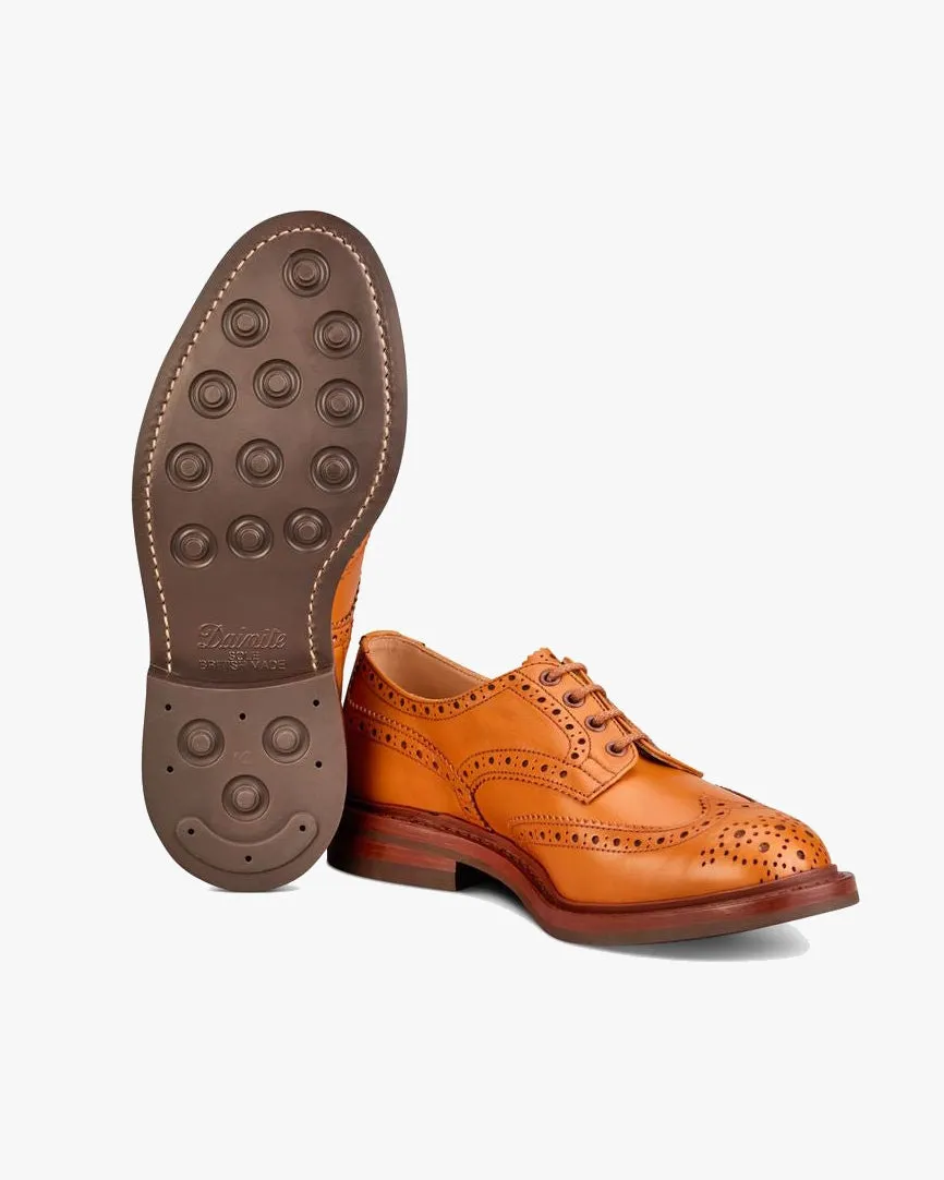 Trickers Bourton Country Derby Brogues - Acorn Antique / Dainite Sole