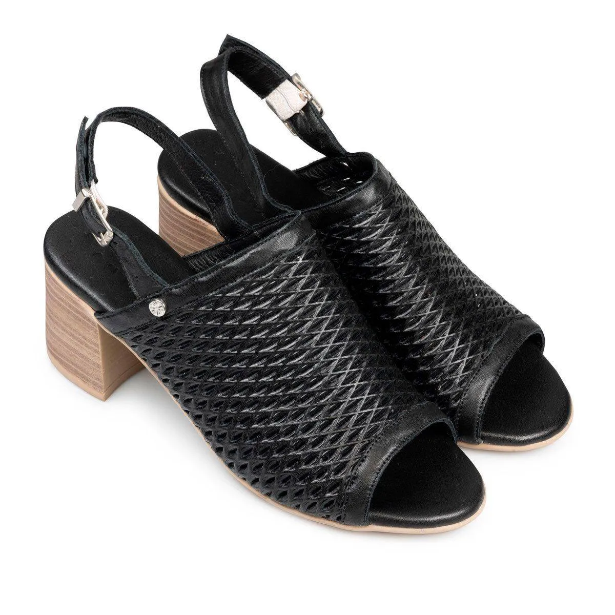 Van Dal Carol Black Slingback Sandals